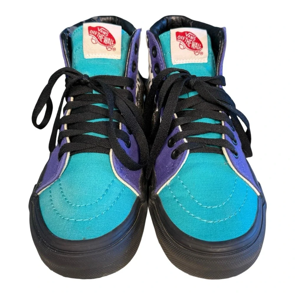 Vans  Off the Wall 721454 Multicolor High Top Sneaker Shoes Sz W5 M3.5 Unisex